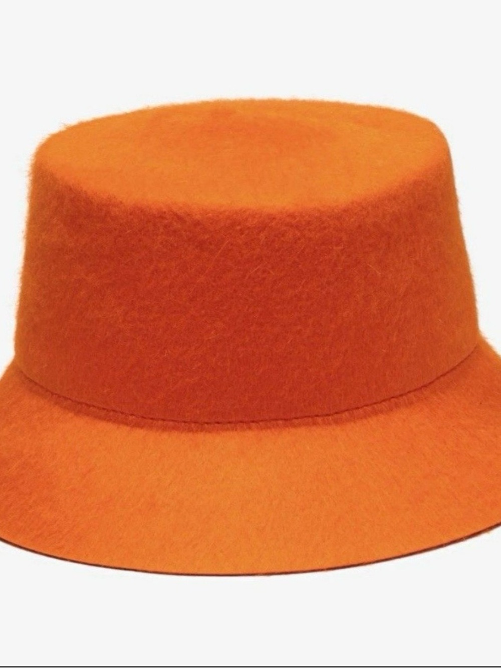 Wyeth Anthropologie Orange Wool Bucket Hat